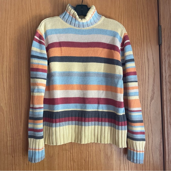 Tommy Hilfiger Sweaters - VINTAGE Tommy Hilfiger Rainbow Turtleneck Sweater